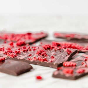 Milk Chocolate Ruby Raspberry Swirl Bark