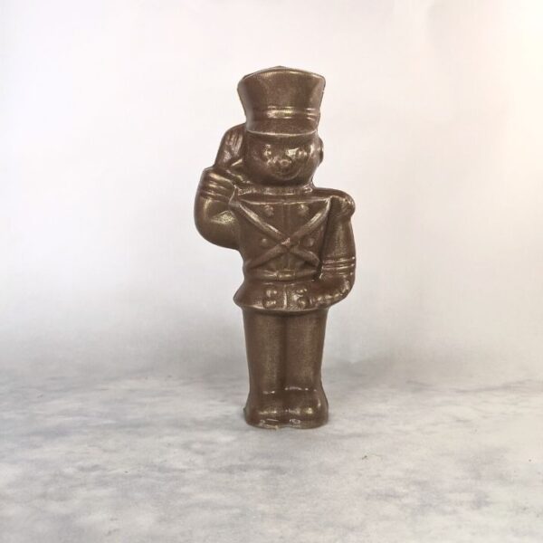 Milk Chocolate Golden Nutcracker Soldier