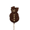 Dark Chocolate Snowman Lolly