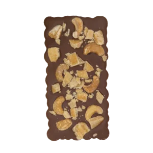 Milk Chocolate Cashew Fudge Bars